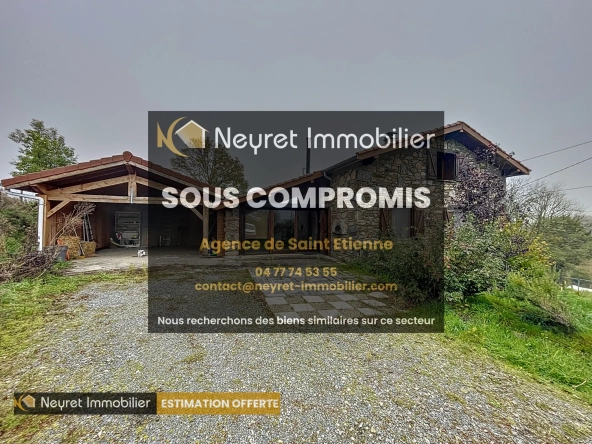 Villa en pierre avec 4 chambres à Larajasse - Maison confortable avec terrain