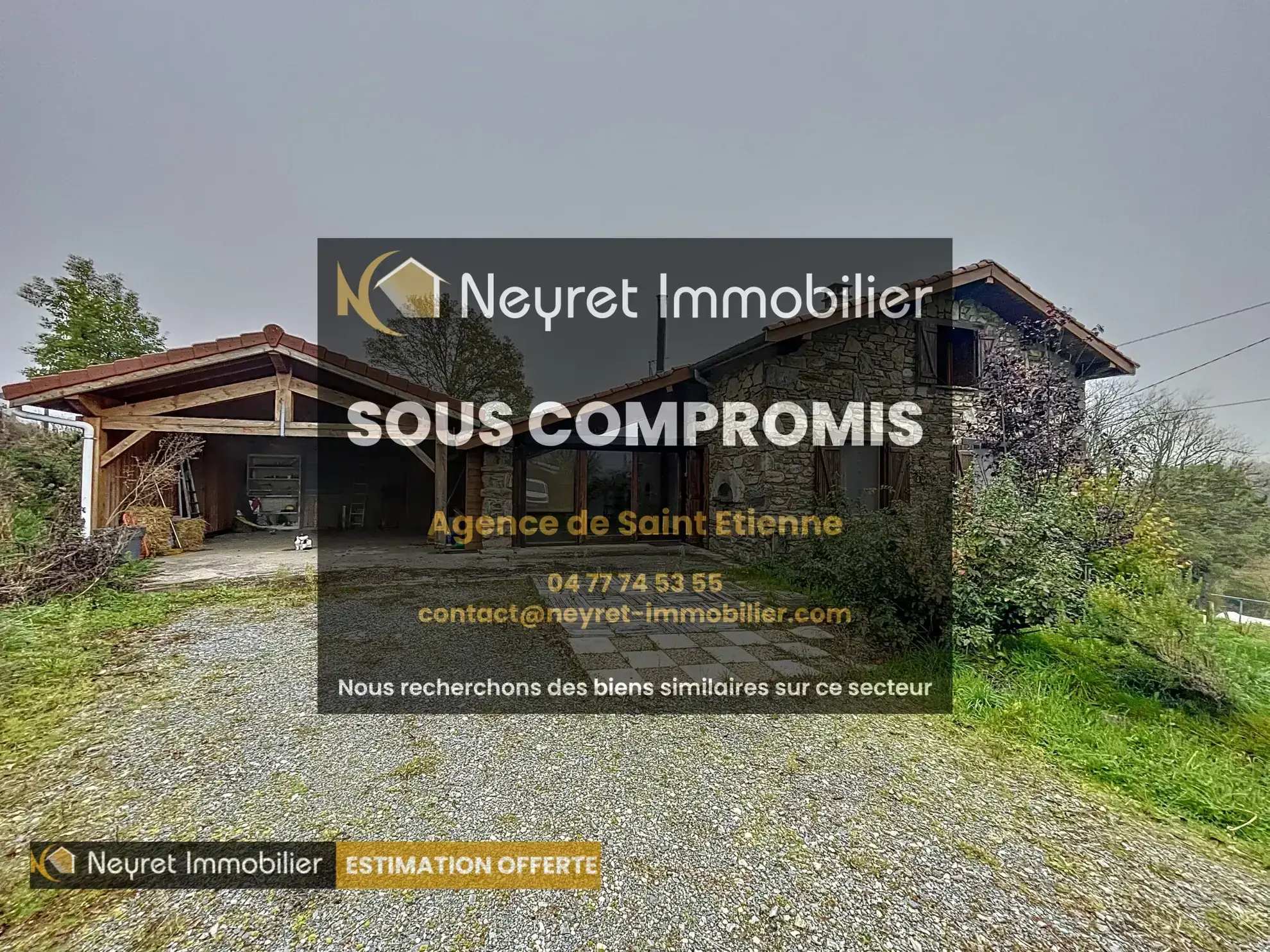 Villa en pierre avec 4 chambres à Larajasse - Maison confortable avec terrain 