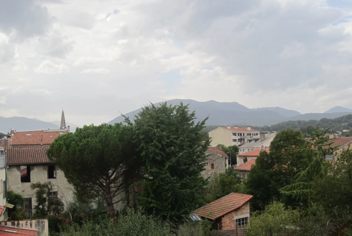 Maison d'architecte en centre-ville de Saint-Girons avec espaces intérieurs et vue imprenable 