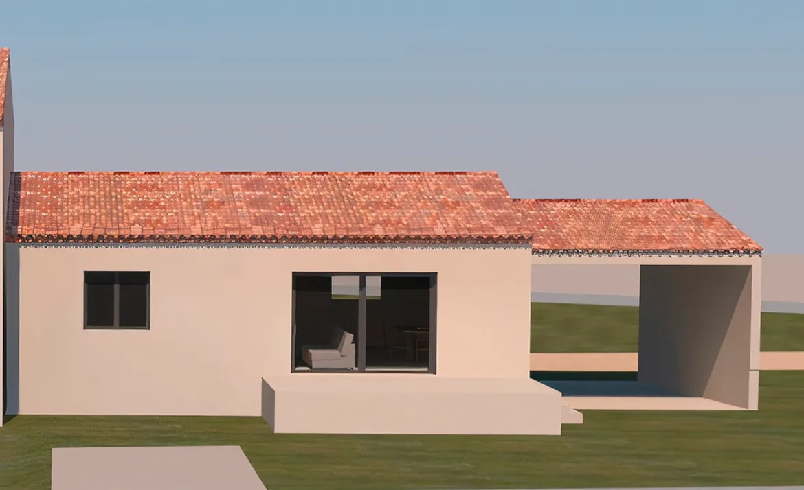 Maison neuve plain-pied à Camaret-sur-Aigues, 2 chambres, terrasses, livraison 2025 