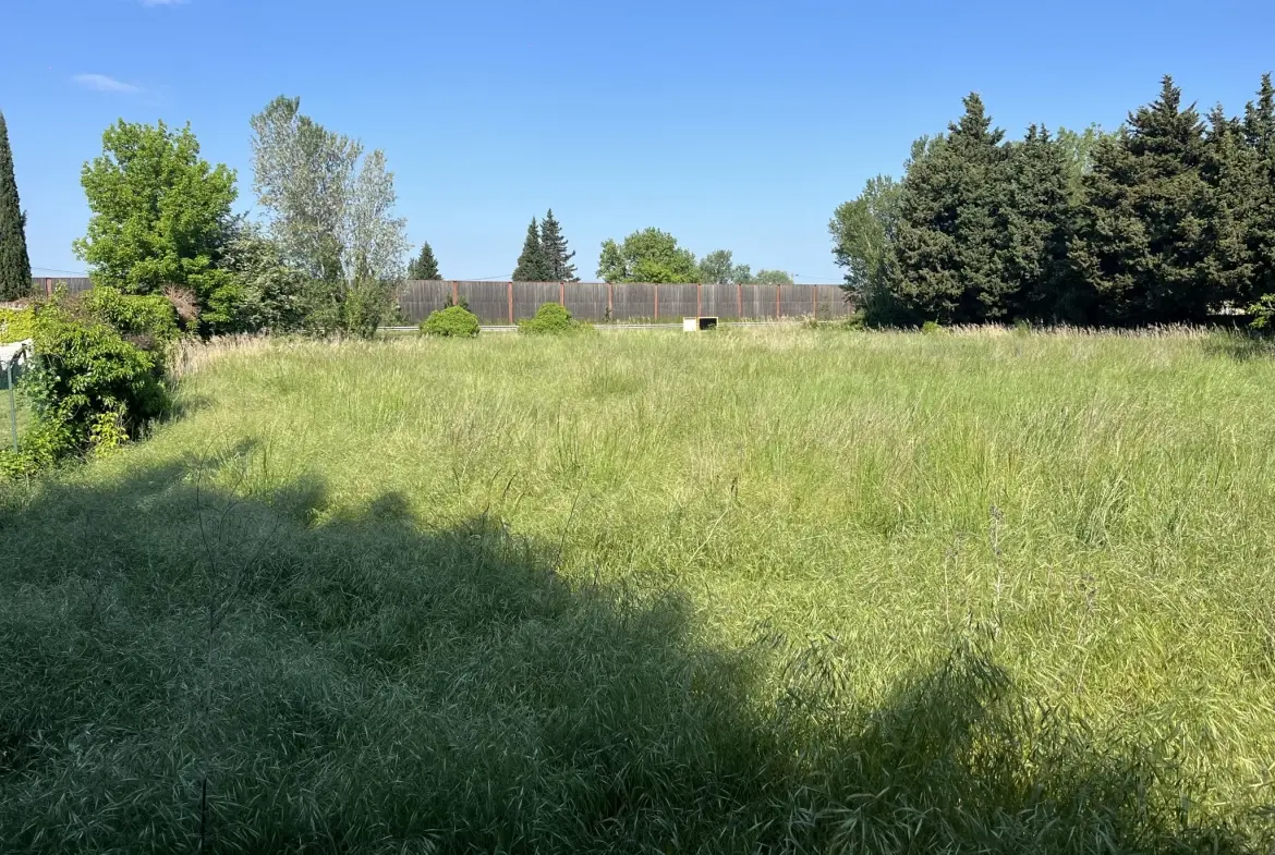 Terrain constructible viabilisé à Courthezon de 386 m² - Projet résidentiel 