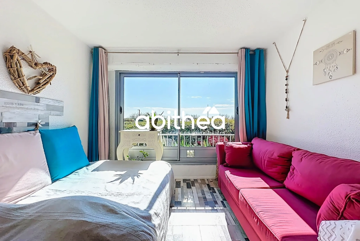 Studio rénové avec vue mer au Cap d'Agde – idéal investissement ou résidence secondaire 
