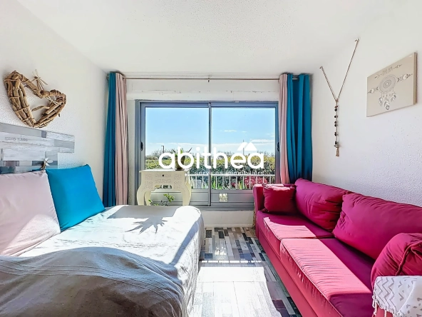 Studio rénové avec vue mer au Cap d'Agde – idéal investissement ou résidence secondaire
