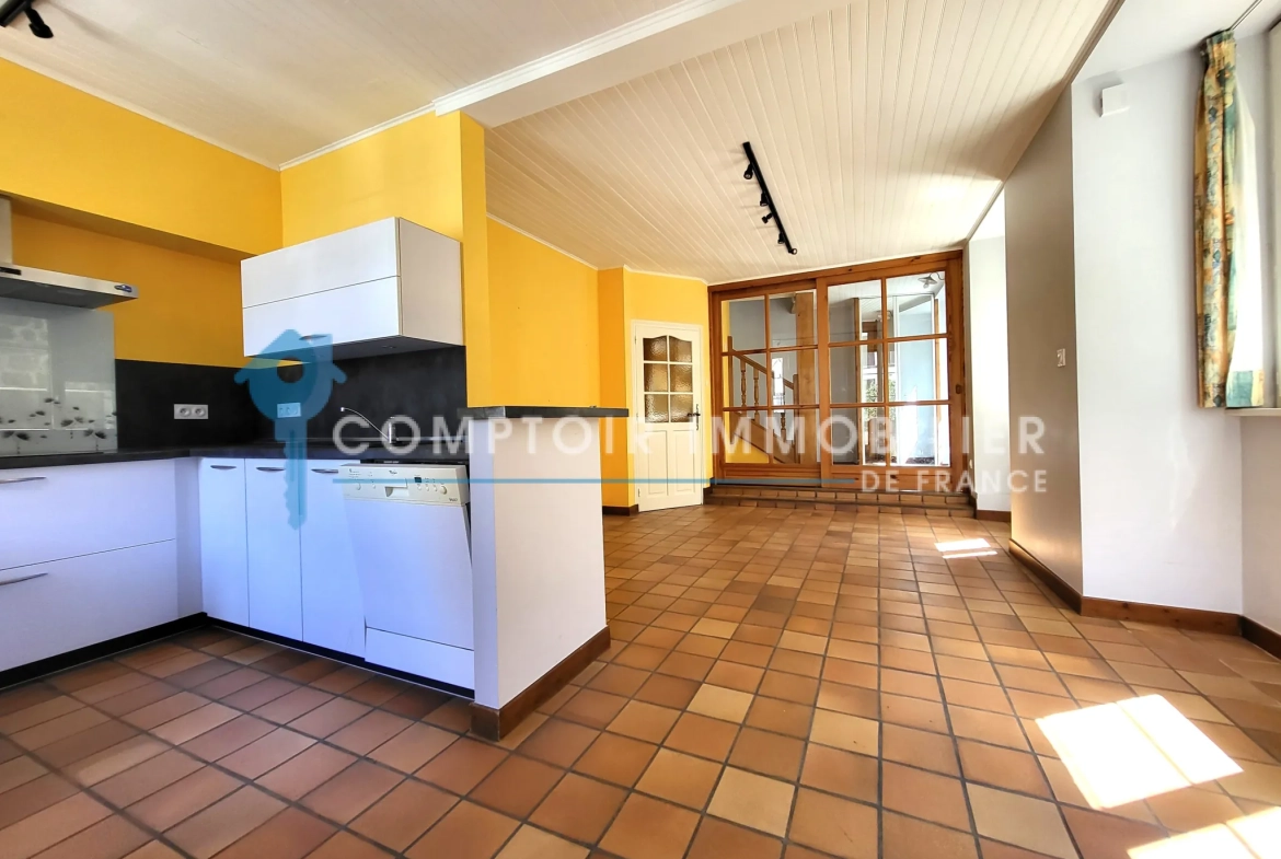 Magnifique maison de village en Pierre avec terrasse, garage et cave en Ardèche 