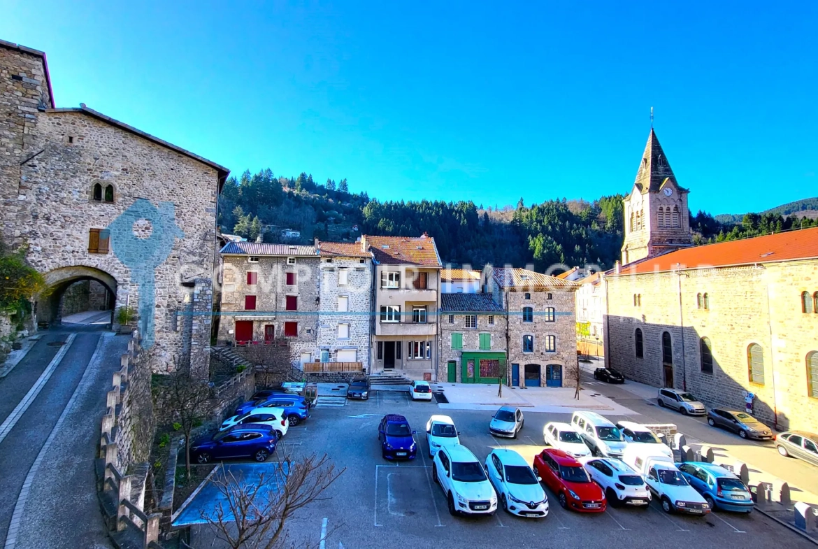 Magnifique maison de village en Pierre avec terrasse, garage et cave en Ardèche 
