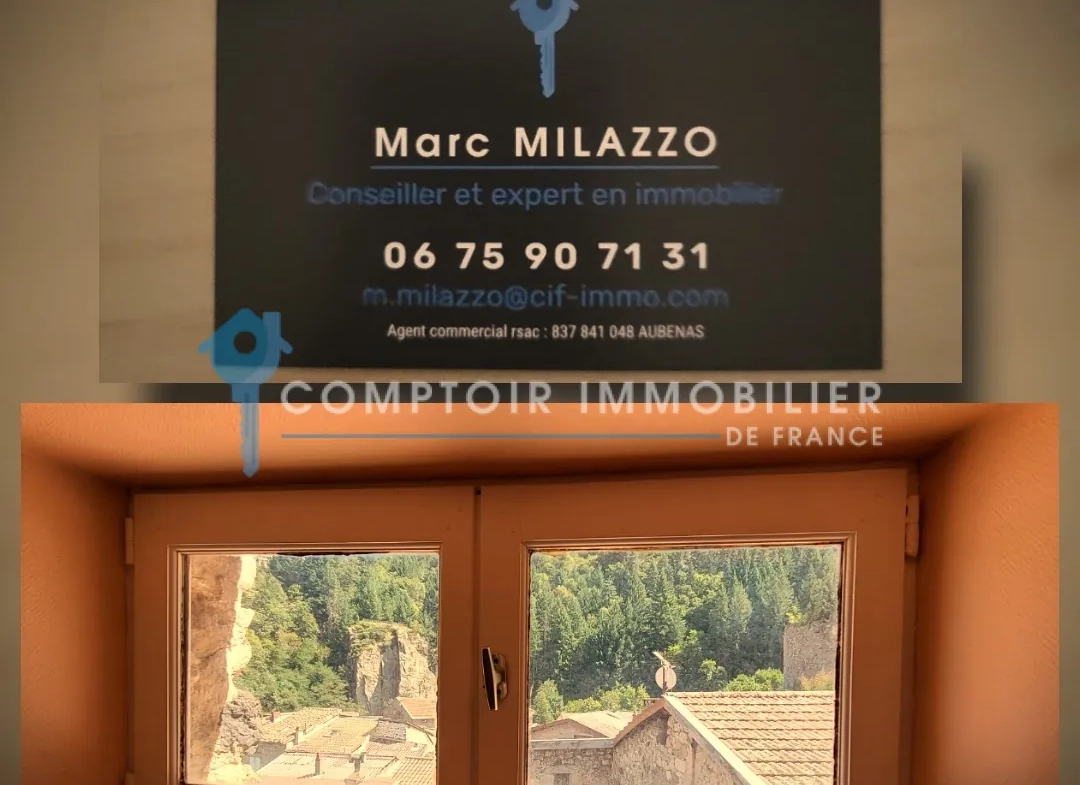 Magnifique maison de village en Pierre avec terrasse, garage et cave en Ardèche 