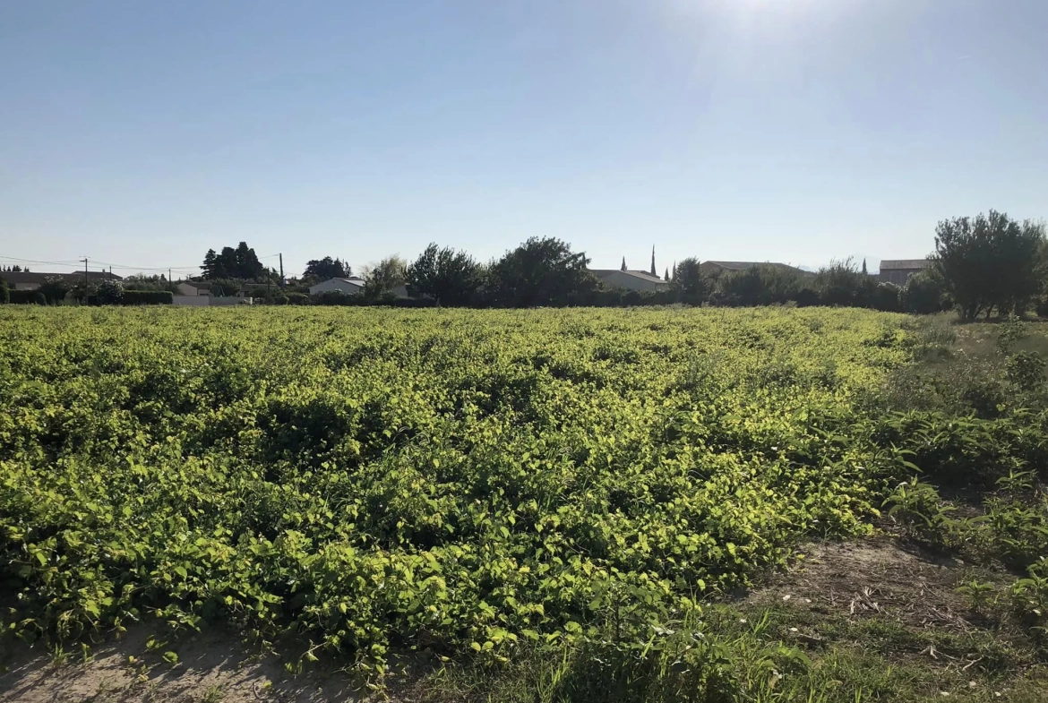 Terrain à bâtir viabilisé de 500 m² à Camaret-sur-Aigues 