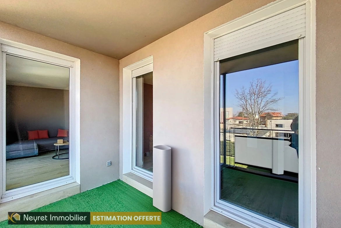 Appartement T3 avec balcon, parking et piscine à Villefranche-sur-Saône 