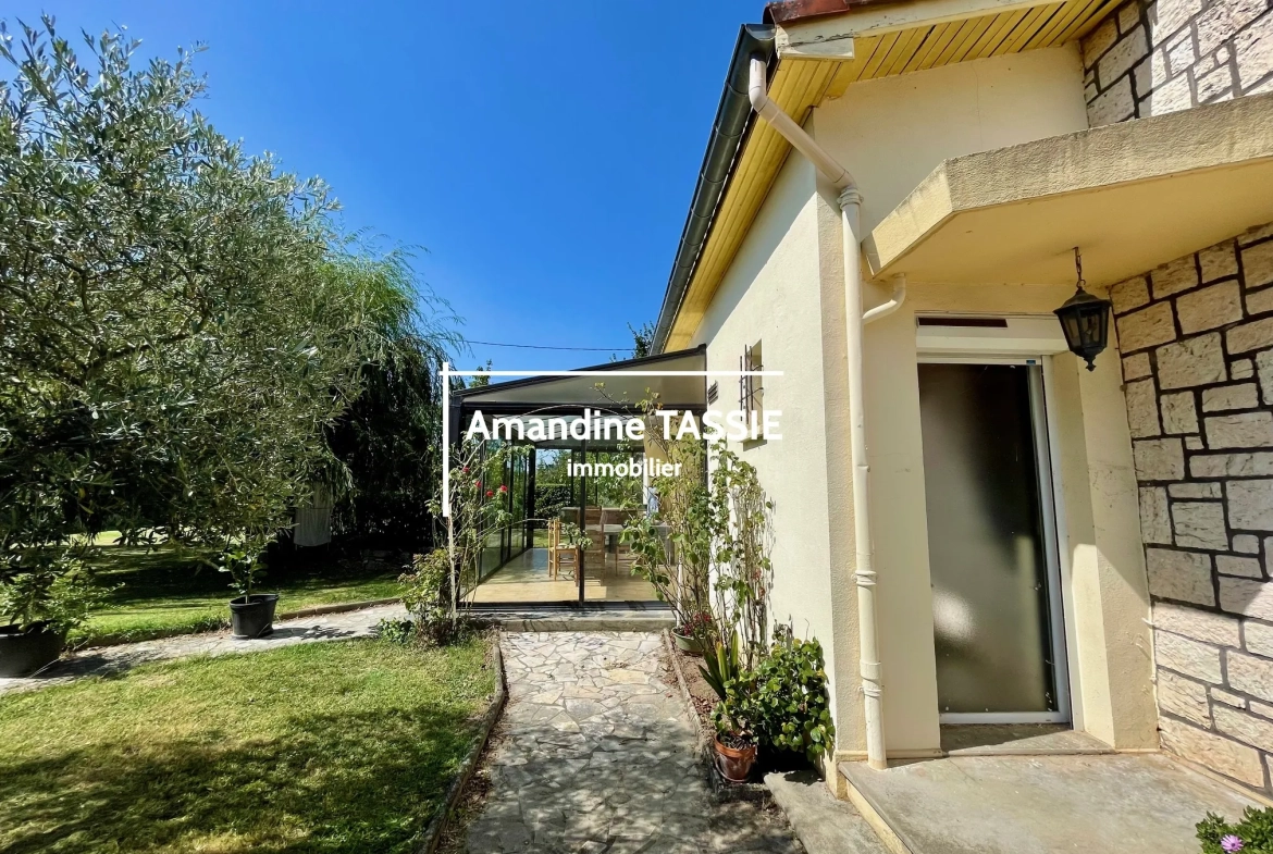 Maison individuelle lumineuse à Graulhet avec terrain constructible de 3450 m² 