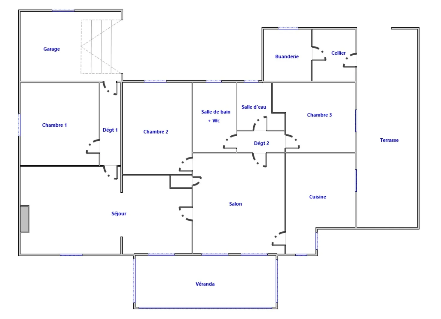 Maison individuelle lumineuse à Graulhet avec terrain constructible de 3450 m² 