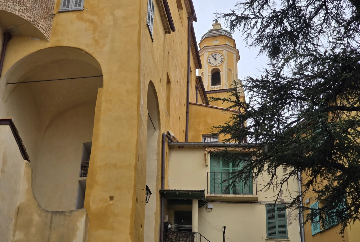 Appartement lumineux de 28 m² à Menton, idéal investisseur dans la vieille ville 