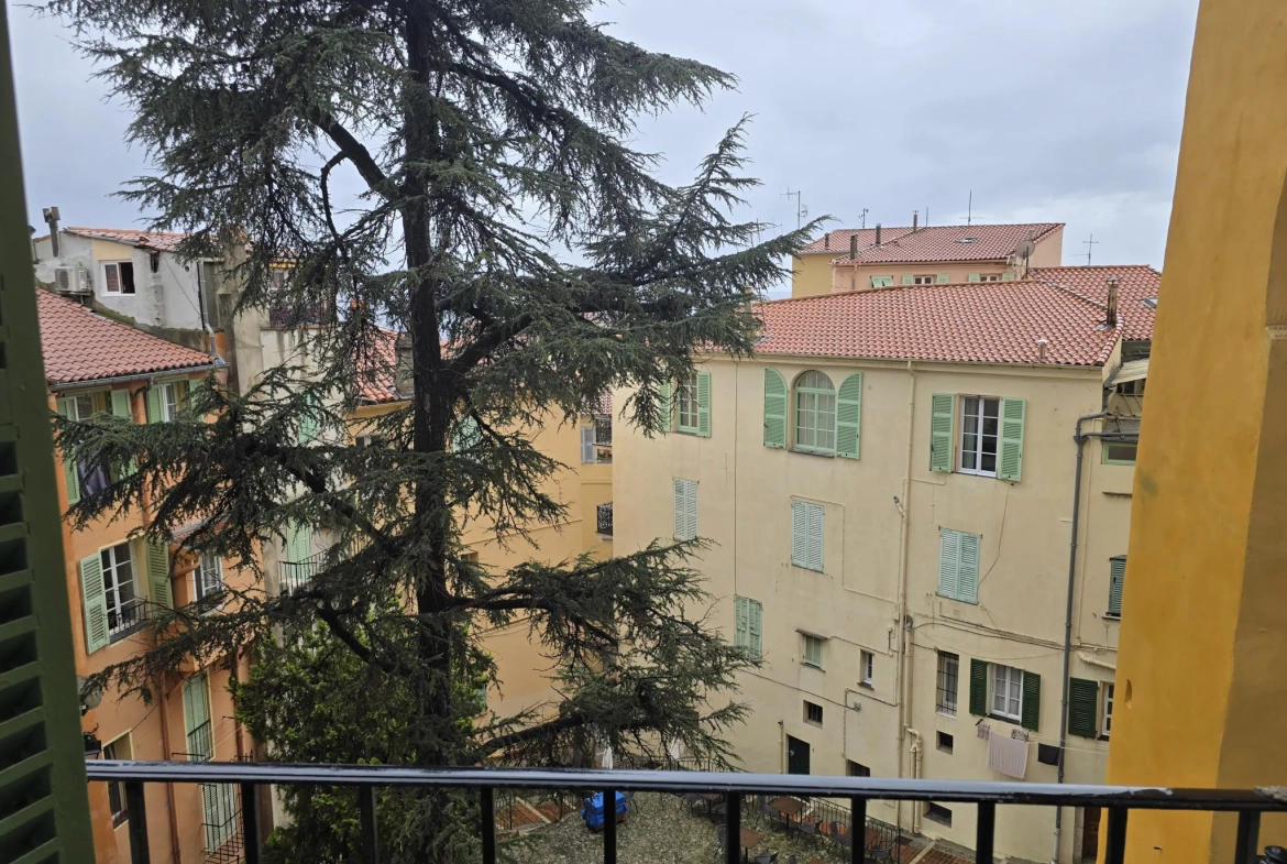Appartement lumineux de 28 m² à Menton, idéal investisseur dans la vieille ville 