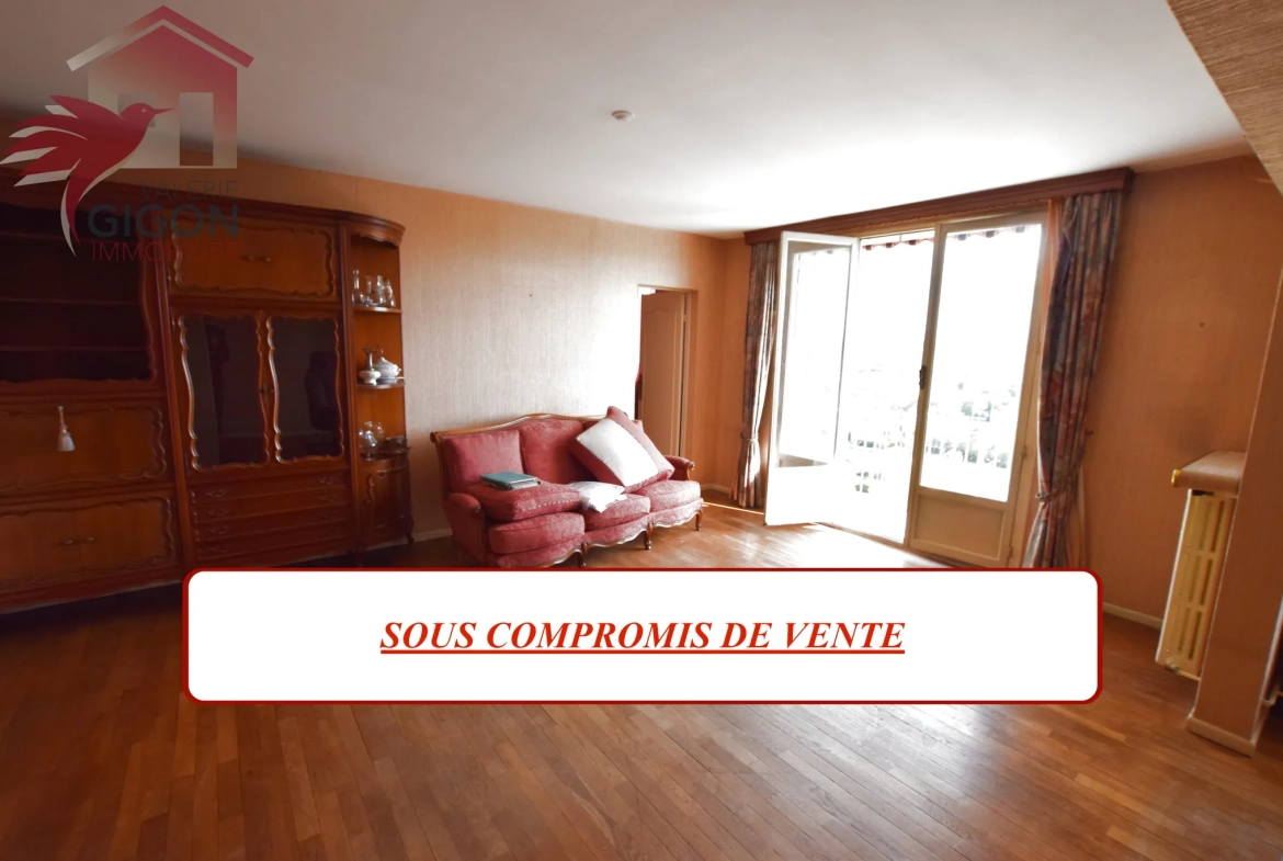 Appartement lumineux avec vue panoramique à Vieux-Charmont - 3 chambres, garage, cave 