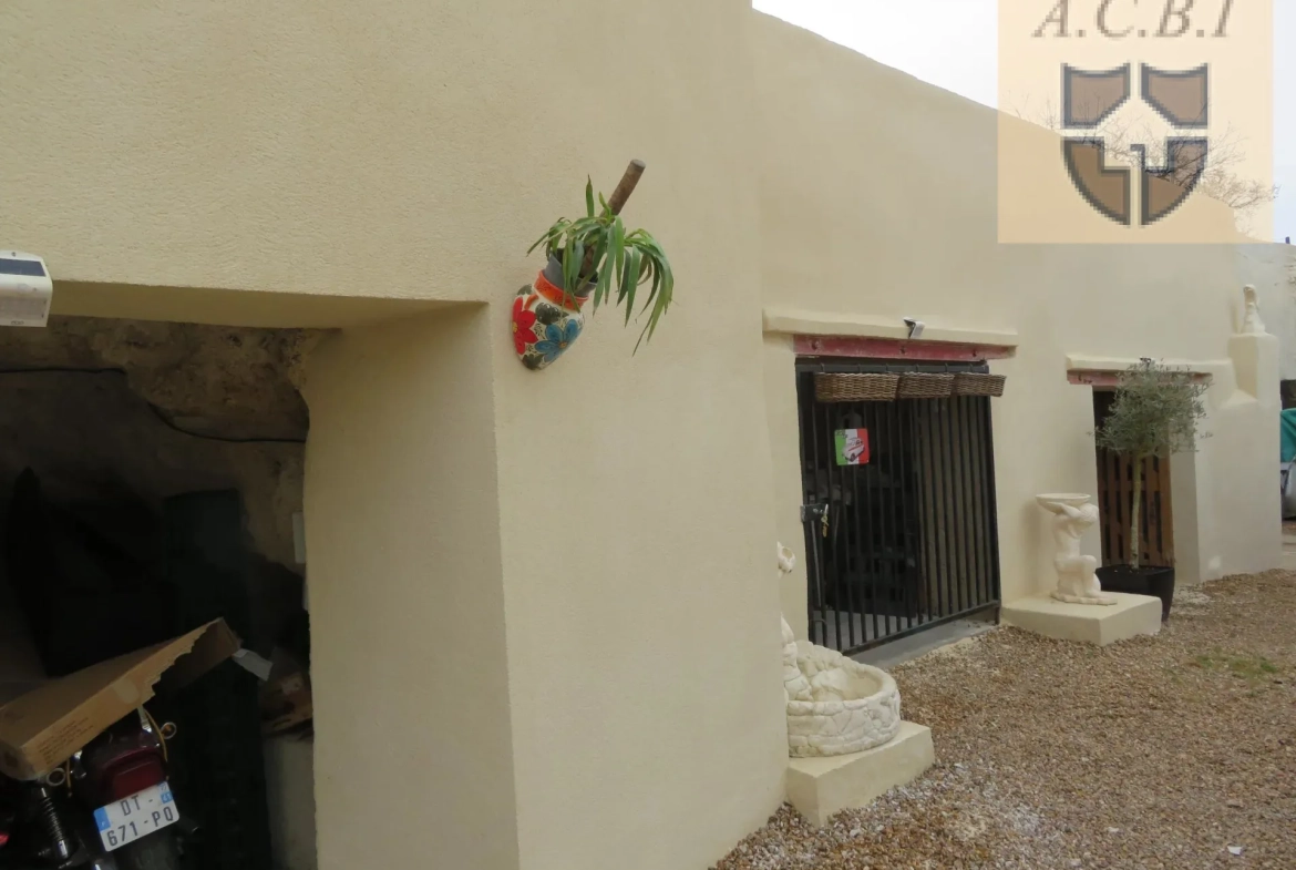 Maison à vendre à Villerable, 113 m² avec garage et caves troglodytes près de Vendôme 