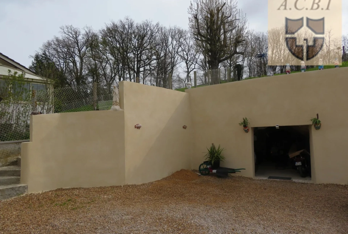 Maison à vendre à Villerable, 113 m² avec garage et caves troglodytes près de Vendôme 
