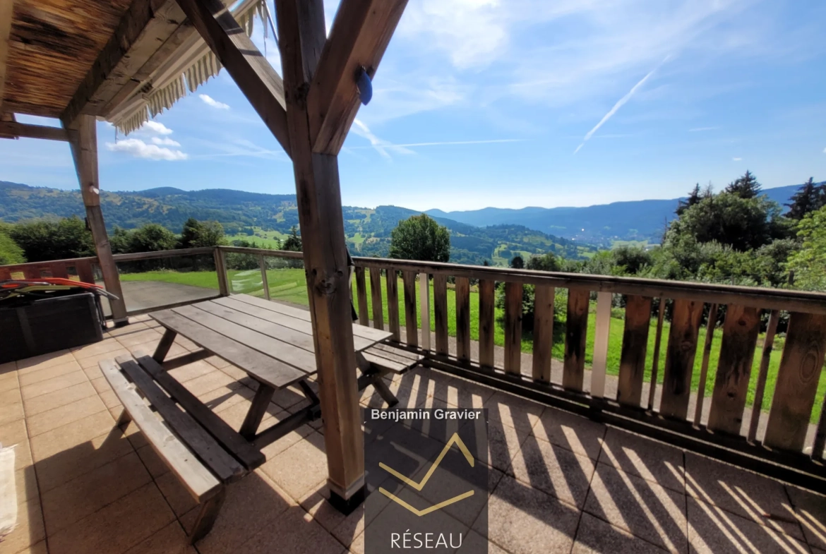 Appartement T2 avec vue imprenable à Soultzeren, proche Munster et Colmar 