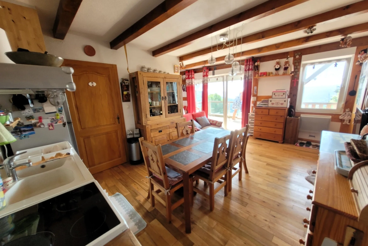 Appartement T2 avec vue imprenable à Soultzeren, proche Munster et Colmar 