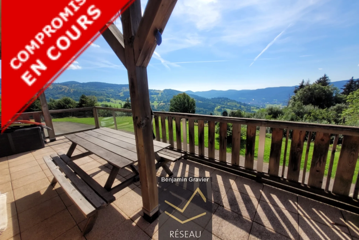Appartement T2 avec vue imprenable à Soultzeren, proche Munster et Colmar 