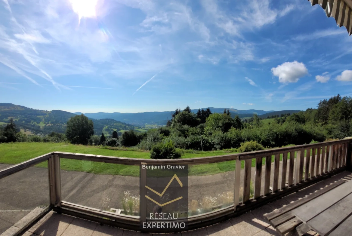 Appartement T2 avec vue imprenable à Soultzeren, proche Munster et Colmar 