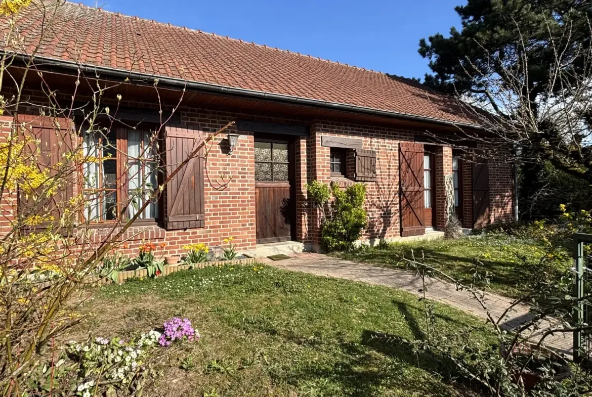 Maison de plain-pied à Achicourt de 85m² avec terrasse et jardin clos 