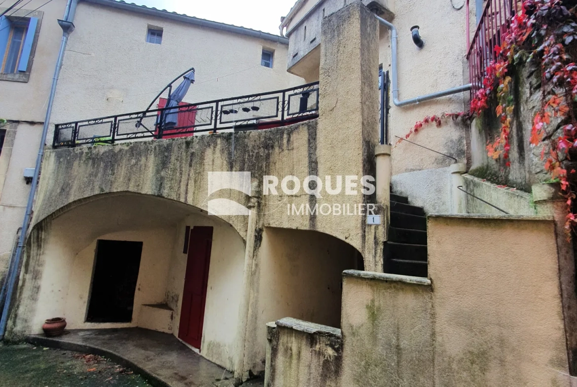 Maison de village à Lunas de 48 m² avec terrasse et grenier aménageable 