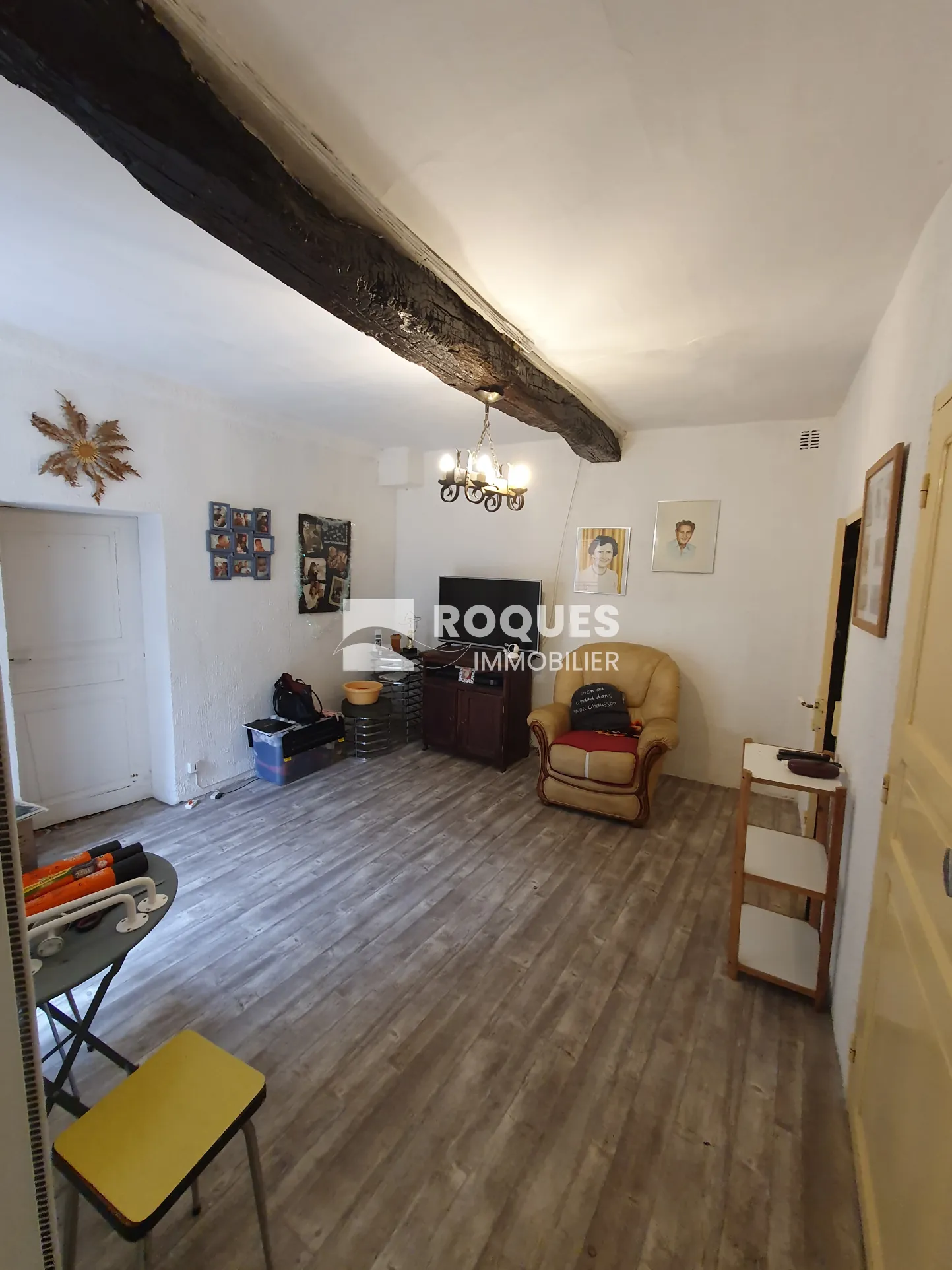Maison de village à Lunas de 48 m² avec terrasse et grenier aménageable 