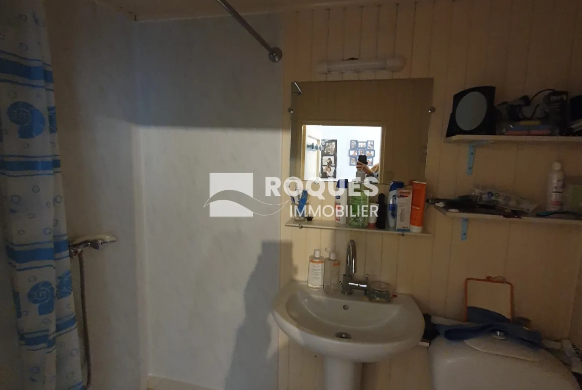 Maison de village à Lunas de 48 m² avec terrasse et grenier aménageable 
