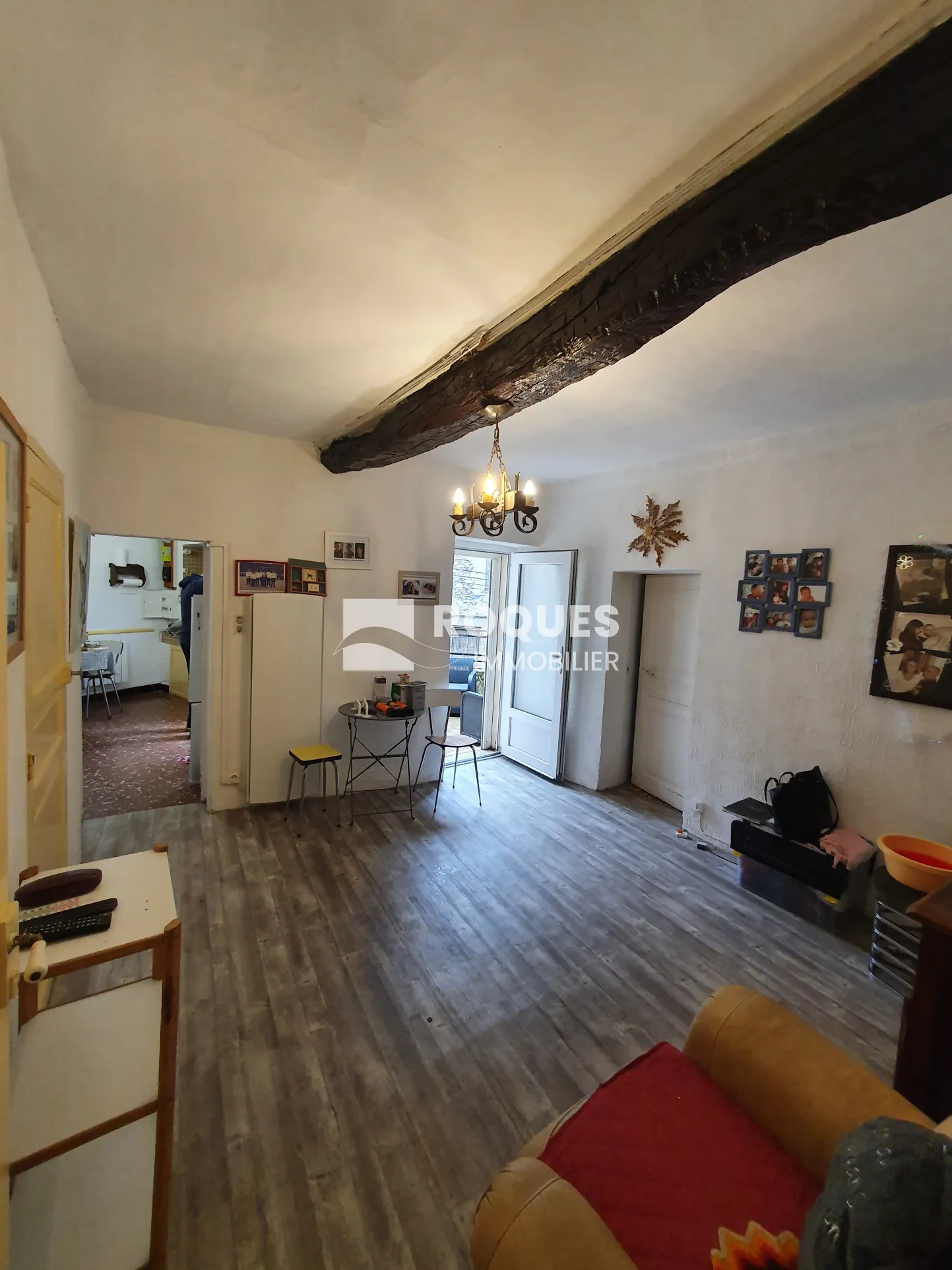 Maison de village à Lunas de 48 m² avec terrasse et grenier aménageable 