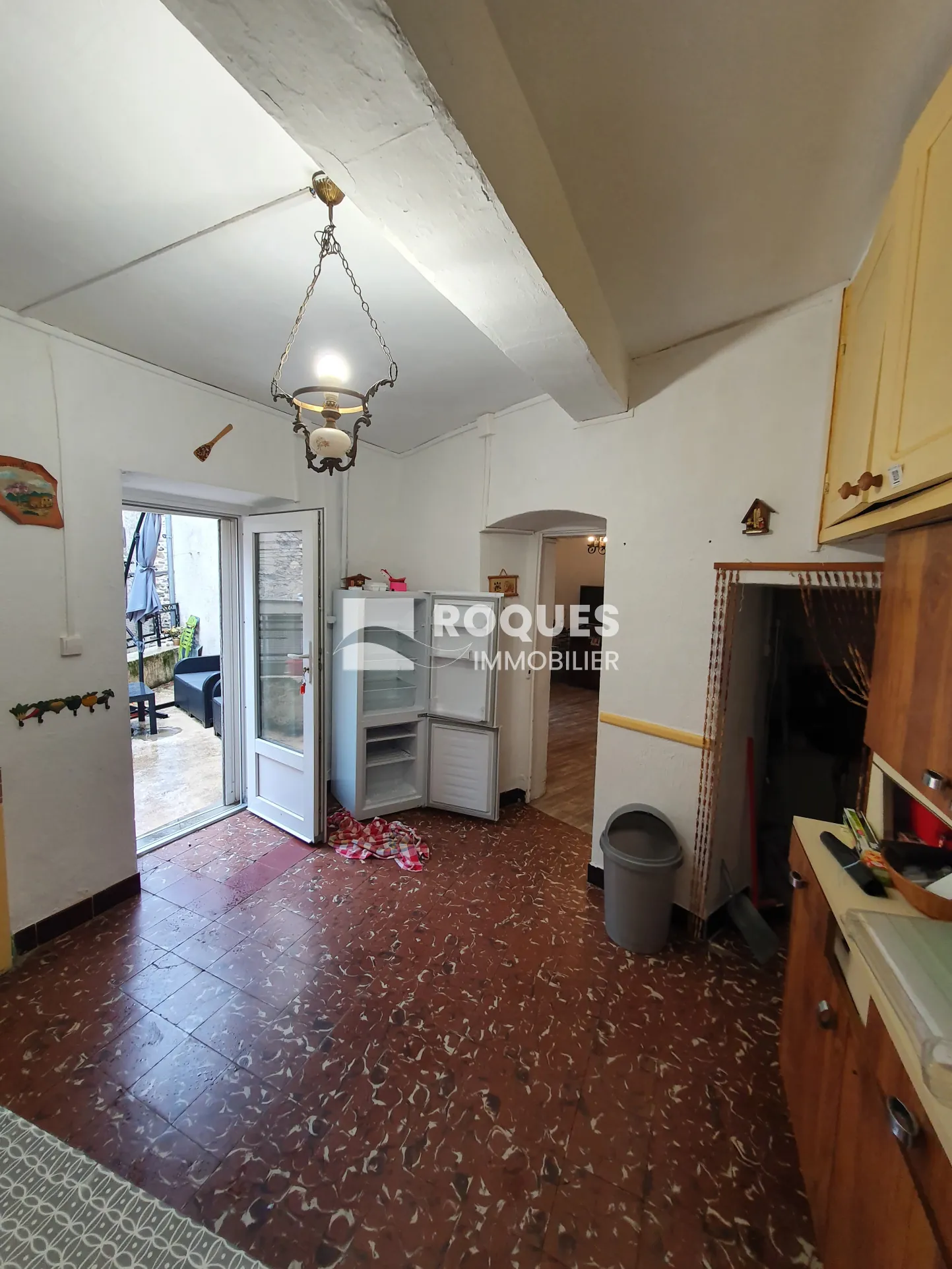 Maison de village à Lunas de 48 m² avec terrasse et grenier aménageable 