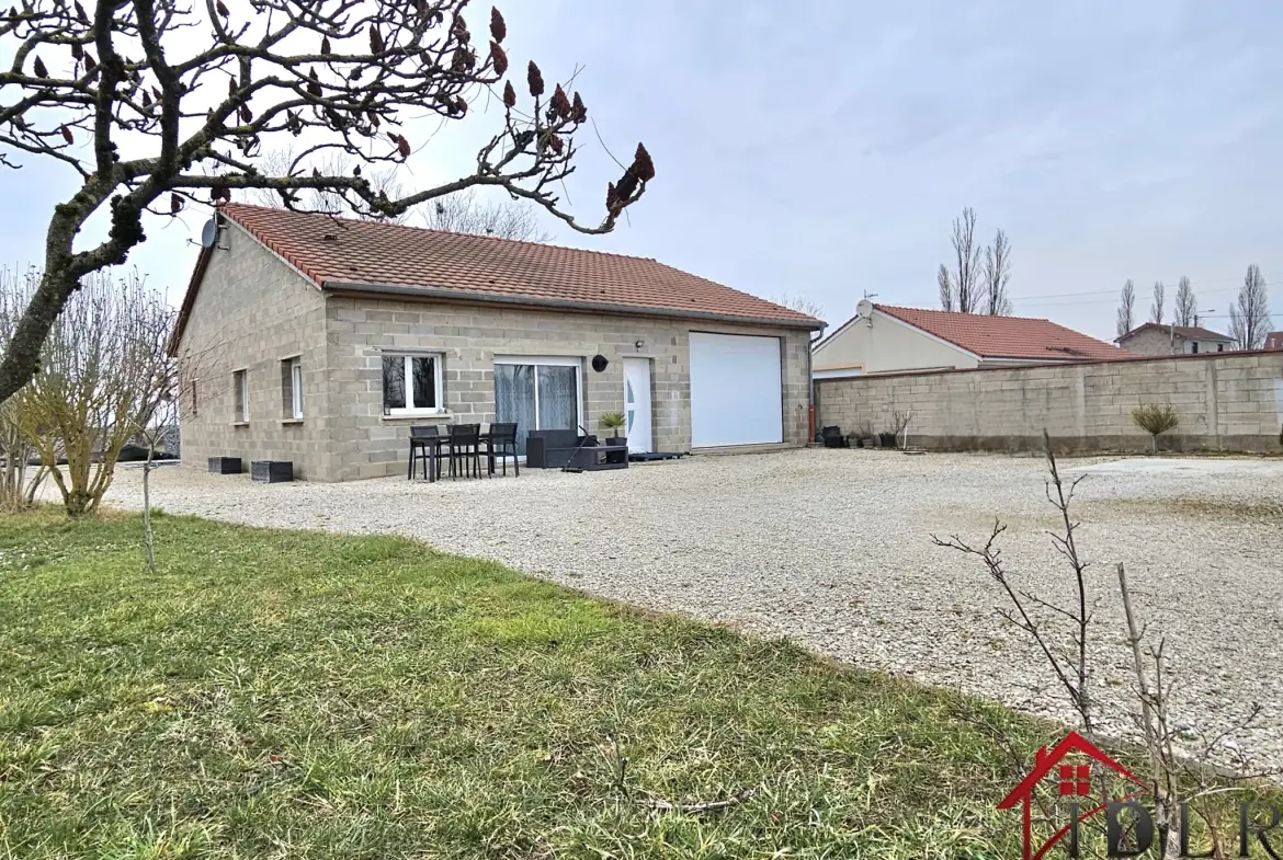 Magnifique pavillon récent de plain-pied à Saint-Dizier avec jardin et garage 