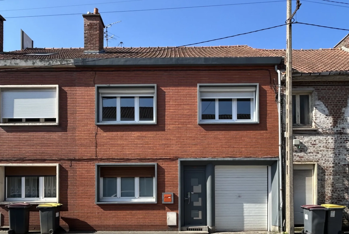 Belle maison moderne à Henin-Beaumont avec 3 chambres, jardin et garage 