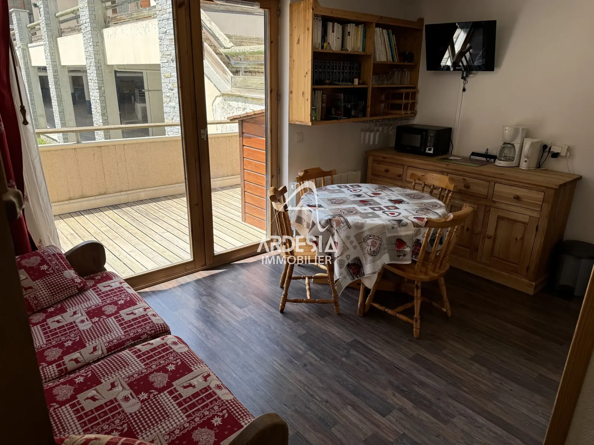 Appartement 35m² à La Norma avec balcon et vue montagne, idéal pour sports d'hiver 