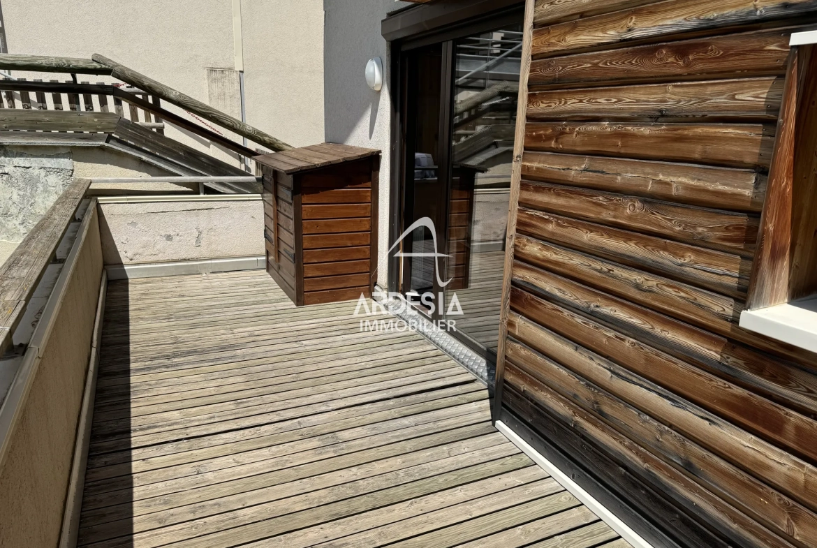 Appartement 35m² à La Norma avec balcon et vue montagne, idéal pour sports d'hiver 