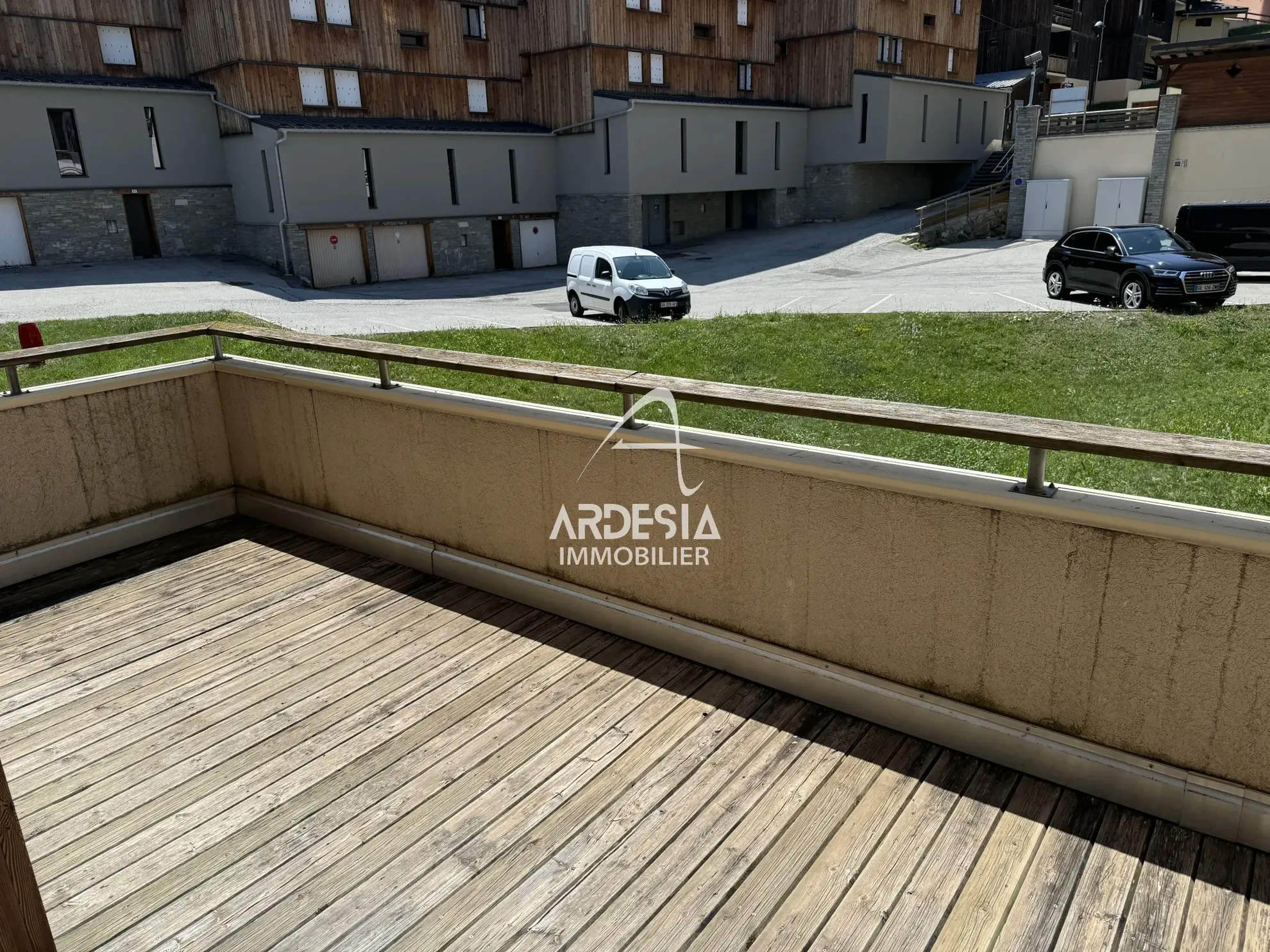 Appartement 35m² à La Norma avec balcon et vue montagne, idéal pour sports d'hiver 