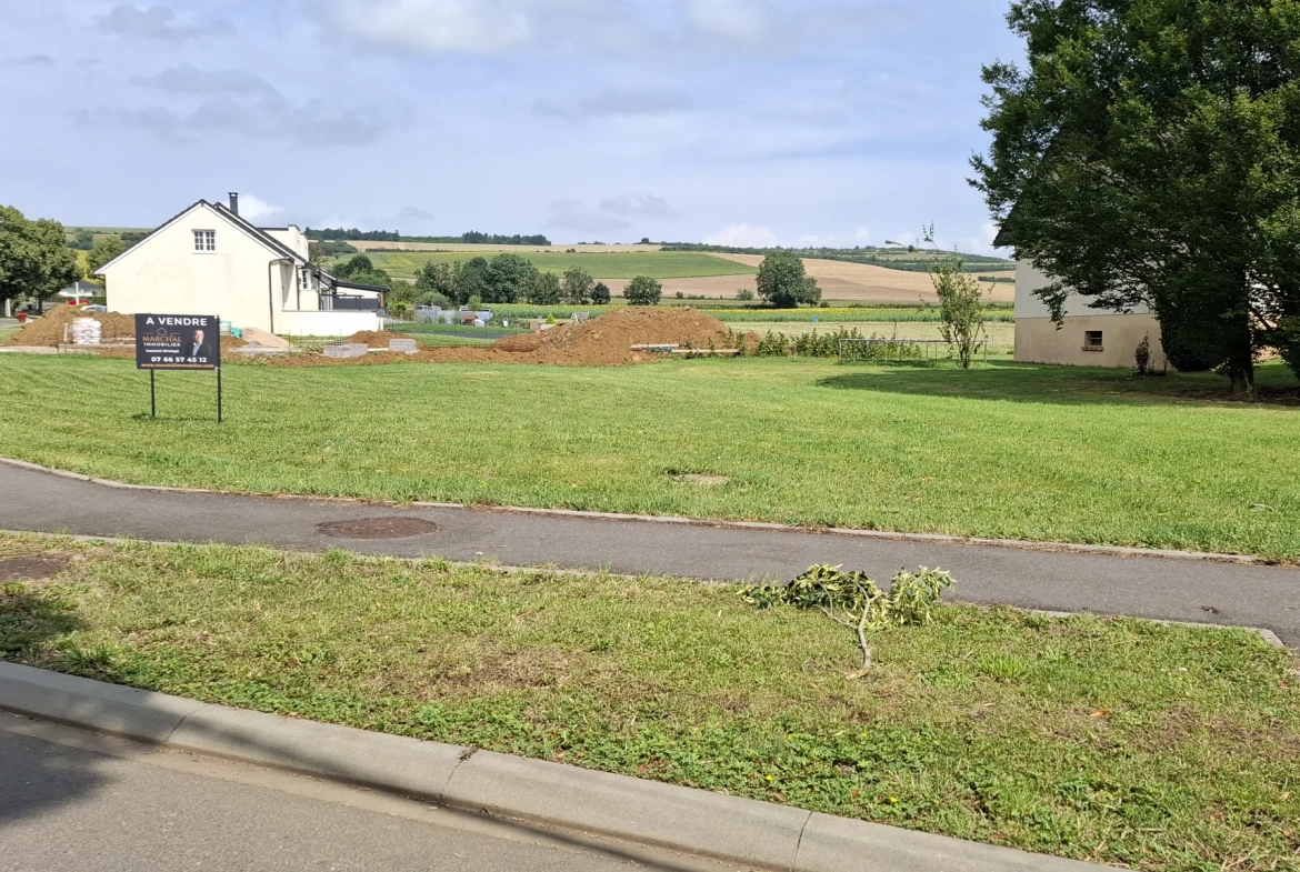 Terrains constructibles à vendre à 20 minutes de Metz (700-1800 m²) 