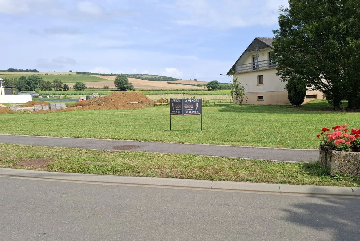 Terrains constructibles à vendre à 20 minutes de Metz (700-1800 m²) 