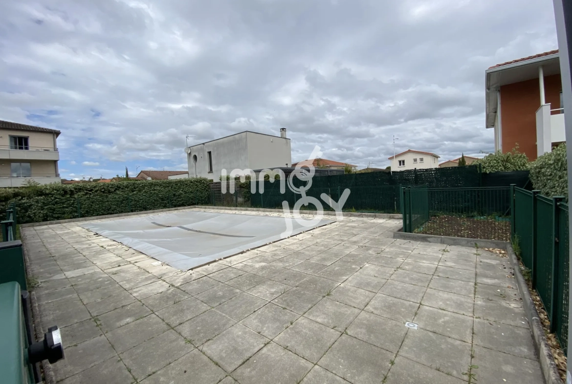 Appartement T3 de 60 m² avec jardin et piscine à Tournefeuille 