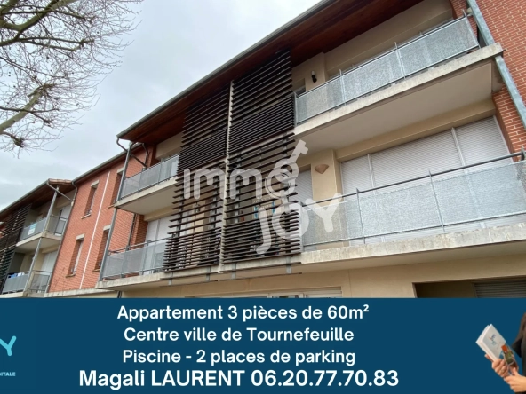 Appartement T3 de 60 m² avec jardin et piscine à Tournefeuille