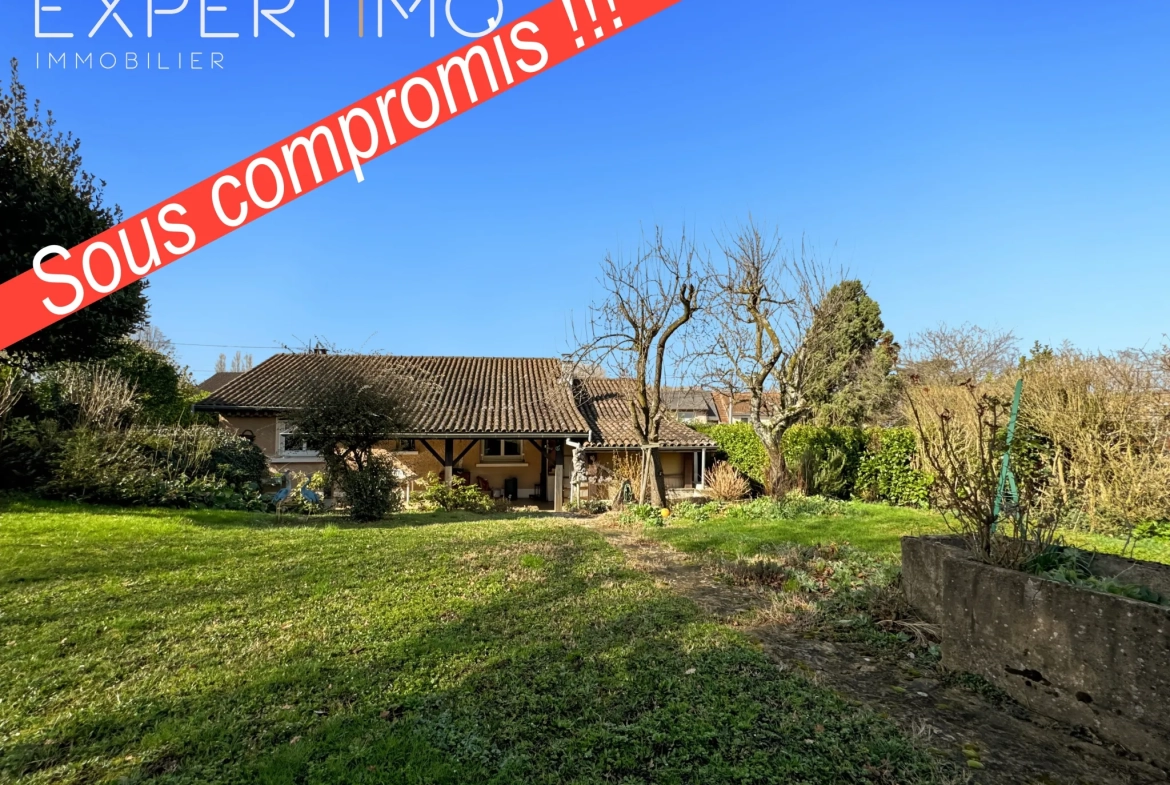 À vendre : Maison de plain-pied à Massieux, environnement calme et proche commodités 