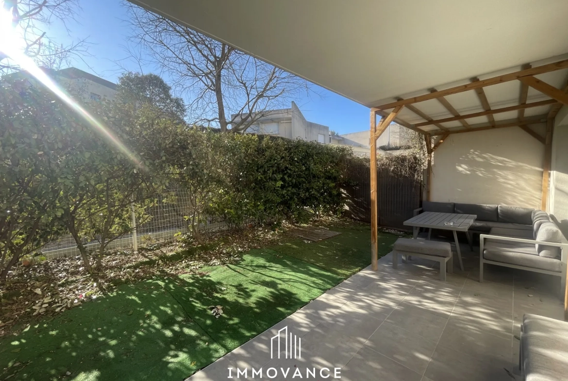 Appartement 2 pièces avec terrasse et jardin à Montpellier 
