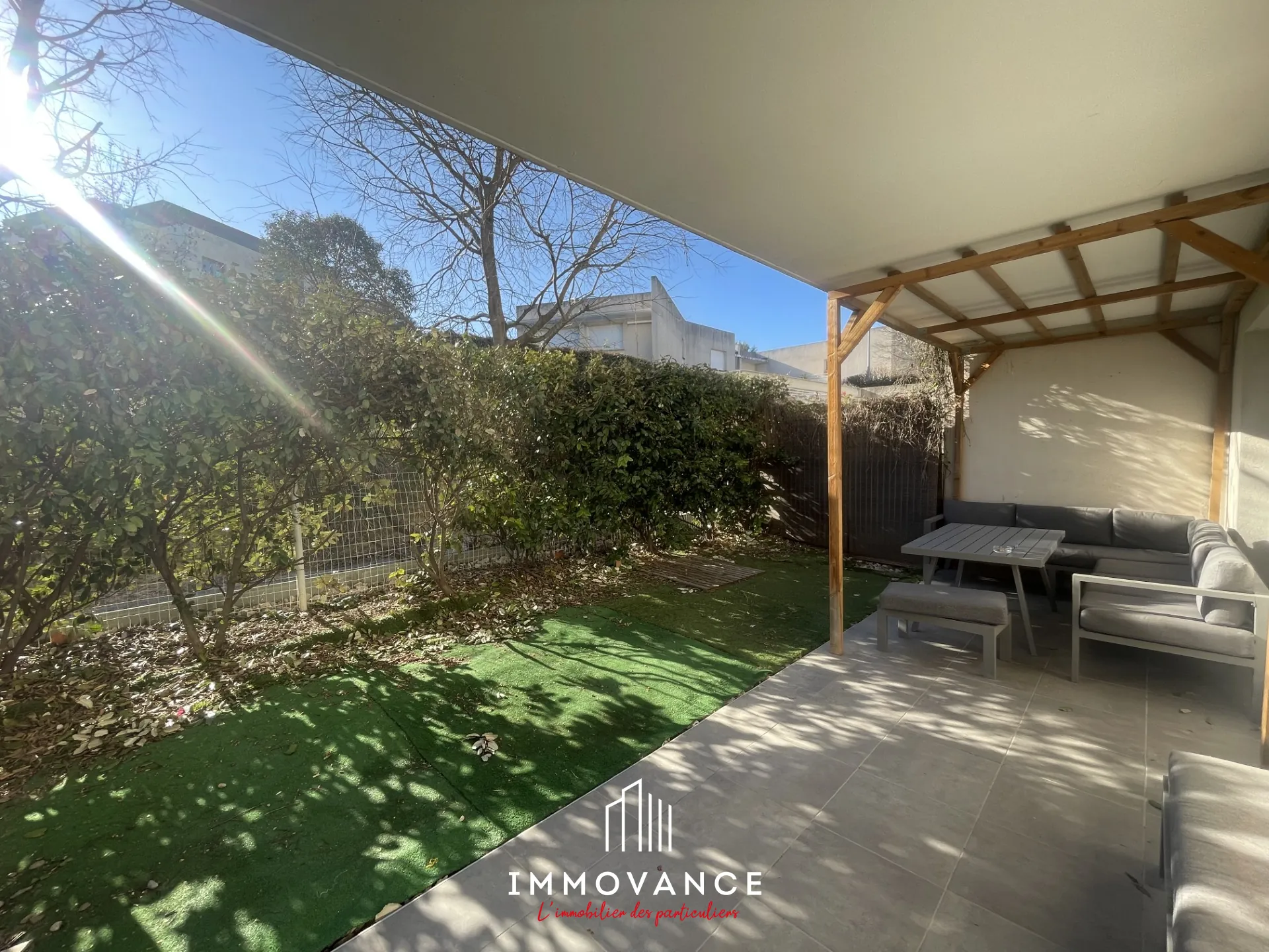 Appartement 2 pièces avec terrasse et jardin à Montpellier 