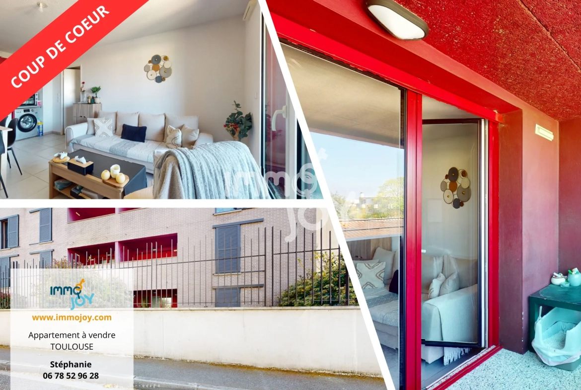 Achat appartement T2 à Toulouse proche Rangueil avec parking et balcon 