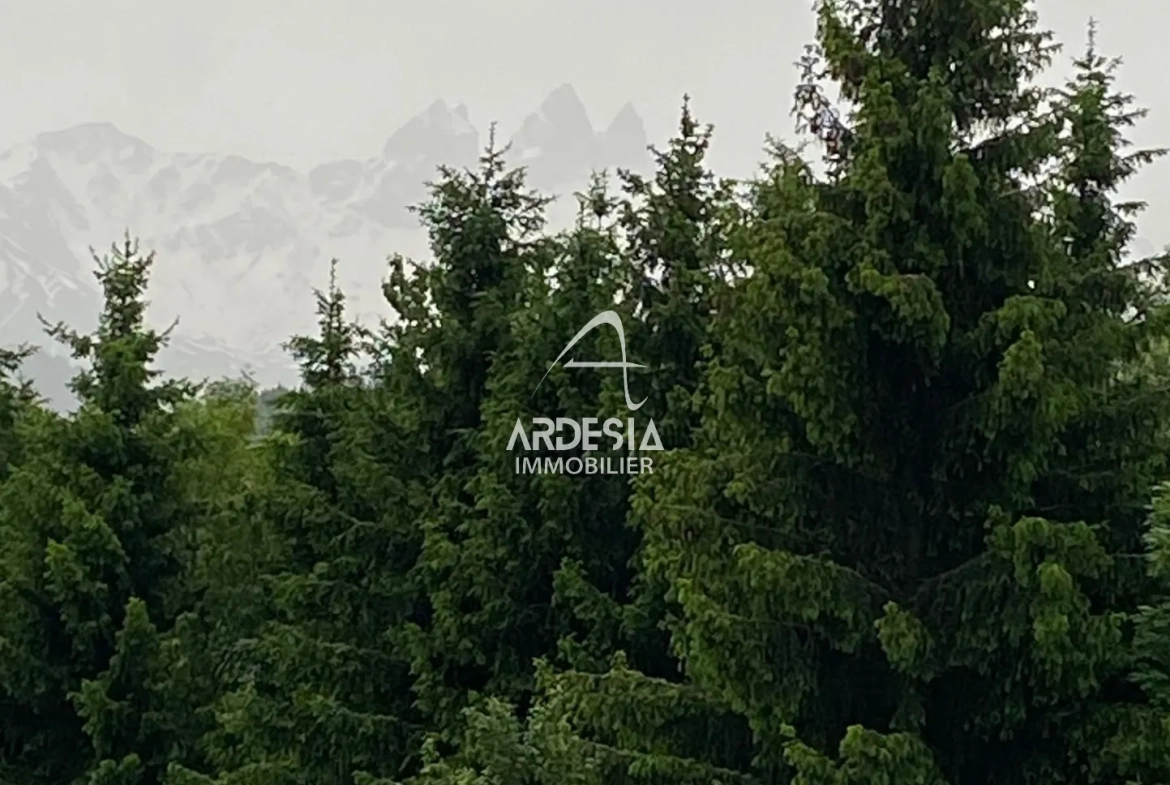Terrains à bâtir à vendre à Jarrier, village savoyard avec vue sur les Aiguilles d'Arves 