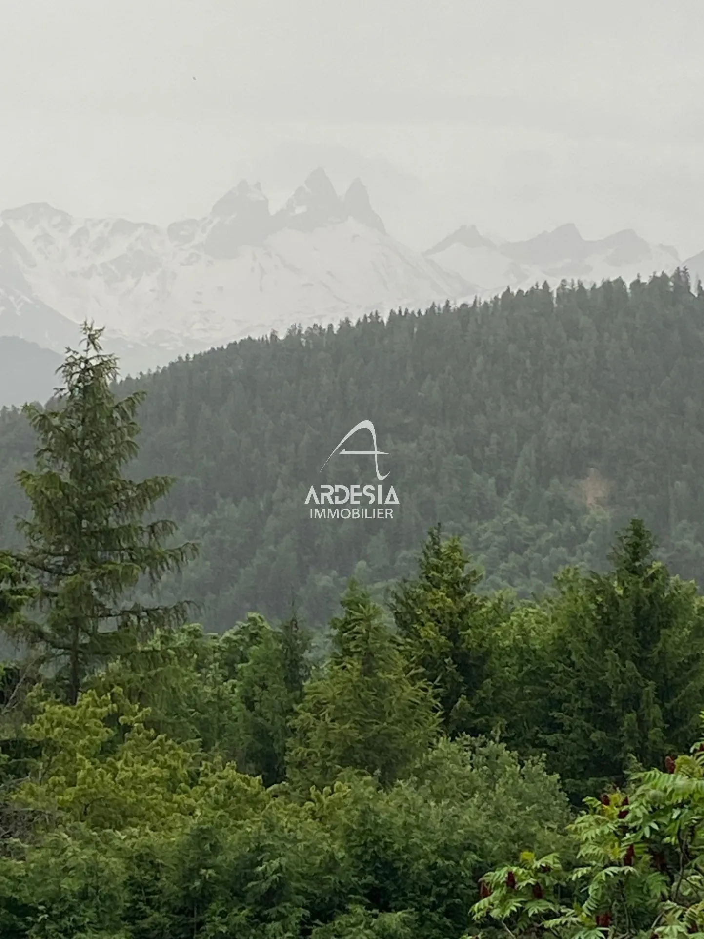Terrains à bâtir à vendre à Jarrier, village savoyard avec vue sur les Aiguilles d'Arves 