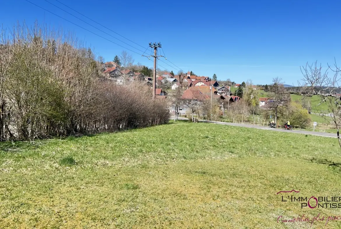 Superbe terrain constructible de 727 m² à proximité du lac Saint Point à Les Grangettes 
