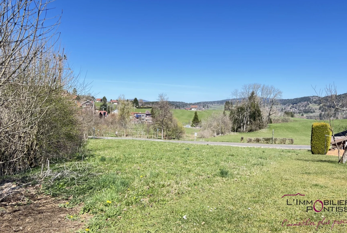 Superbe terrain constructible de 727 m² à proximité du lac Saint Point à Les Grangettes 