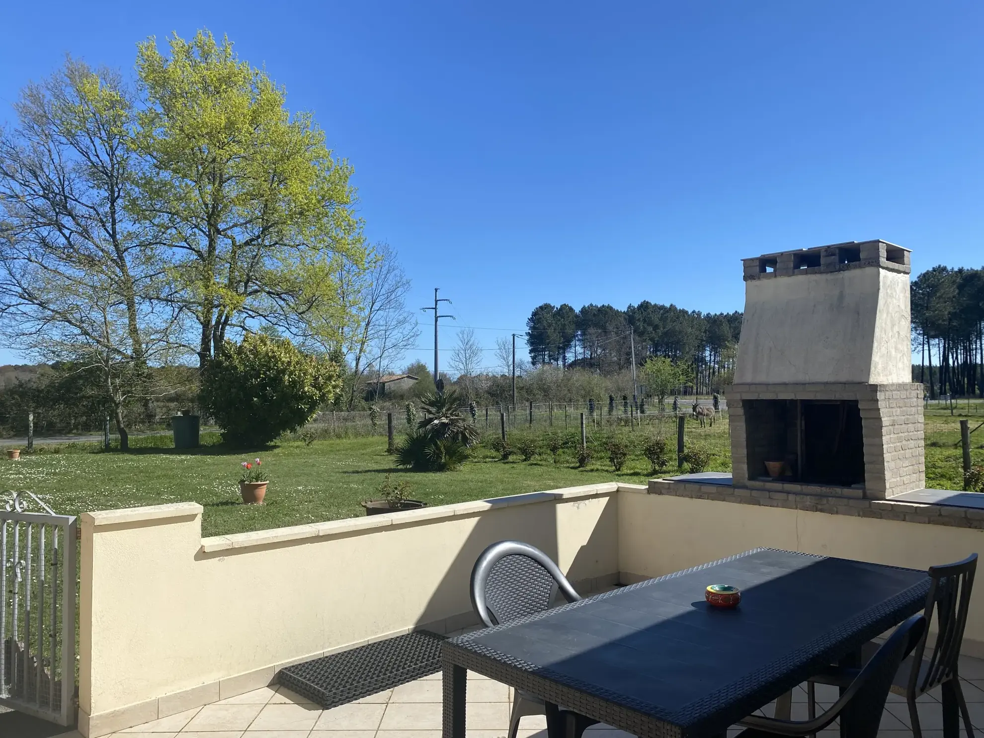 Maison de plain-pied à 3 km de Bazas, 82m², terrain de 8623m² avec dépendance 