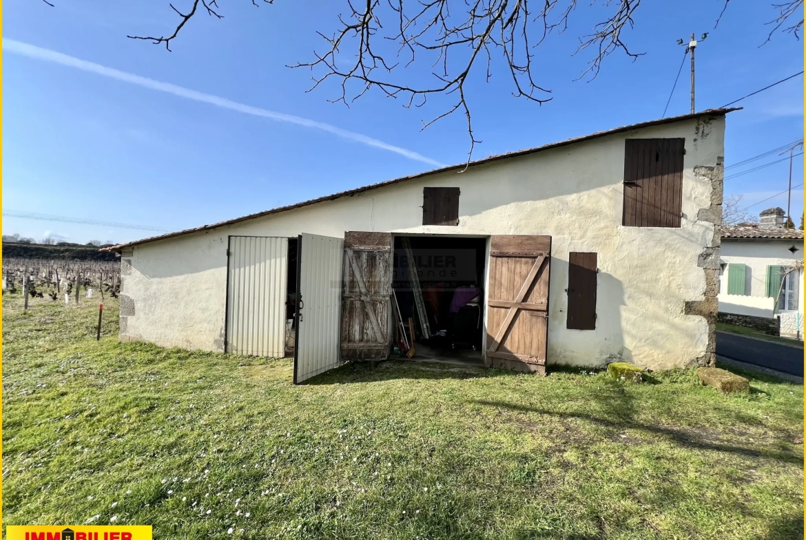 Maison en pierre à Barsac avec jardin et garages, location en place 
