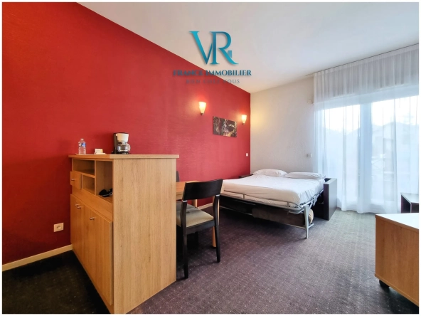 Appartement T2 meublé avec parking à Divonne-les-Bains – Investissement sécurisé en résidence 4 étoiles
