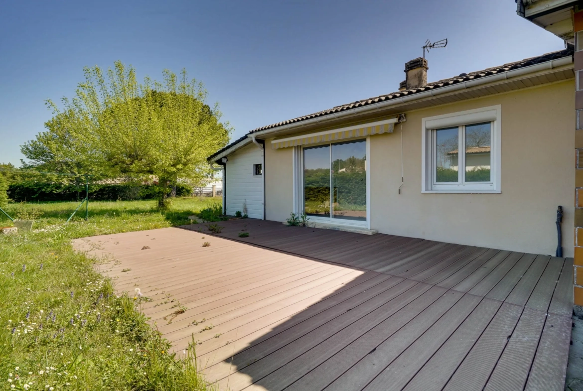 Maison 4 pièces de 90m² avec atelier et jardin à Gauriaguet 
